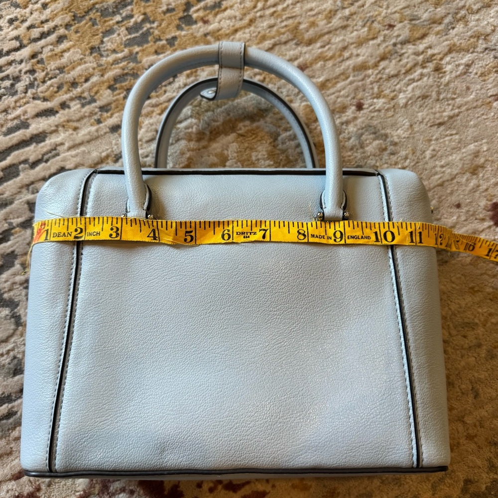 Calvin Klein Perry Organizational Dome Light Blue Satchel. Like New - Picture 10 of 12